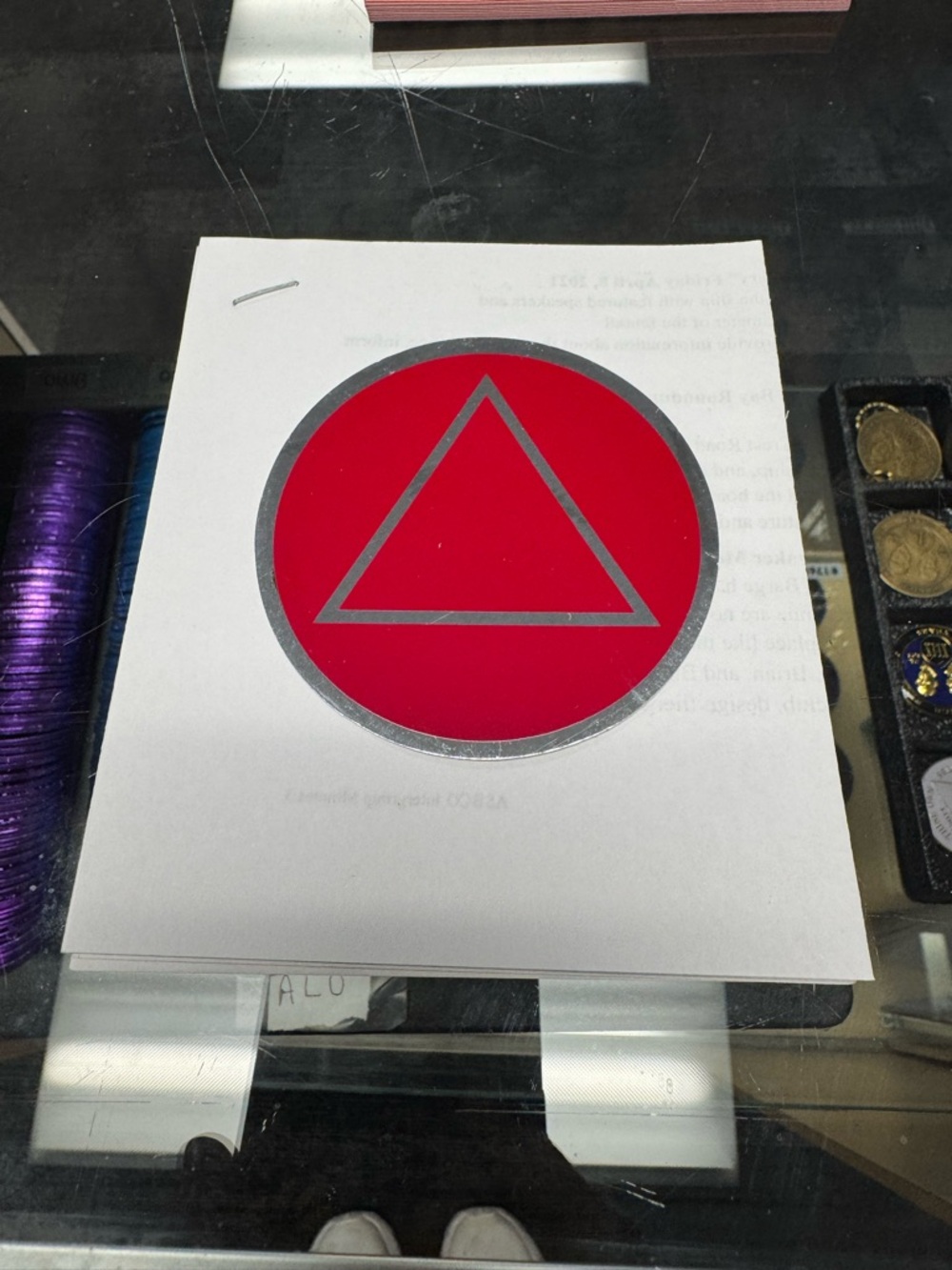 Round Triangle Logo Decal Sticker - multiple colors - Picture 5 of 8